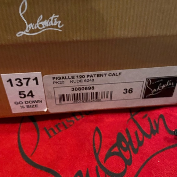 Christian Louboutin Pigalle 120 Nude Patent 36 - Picture 8 of 8